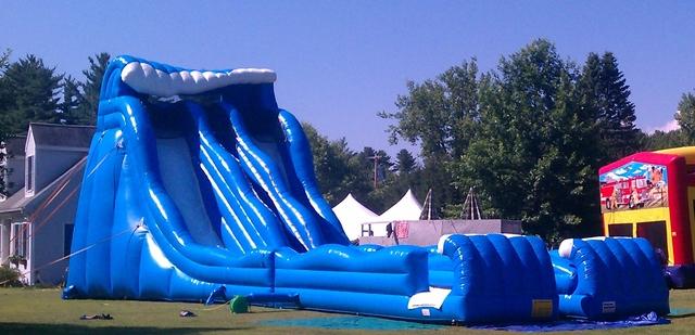 27 Foot Pipeline Duel lane water slide with landing 27 Foot Pipeline Duel lane water slide with landing